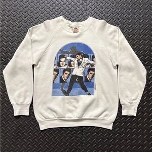 Vintage Elvis Presley Fruit of The Loom White Pullover